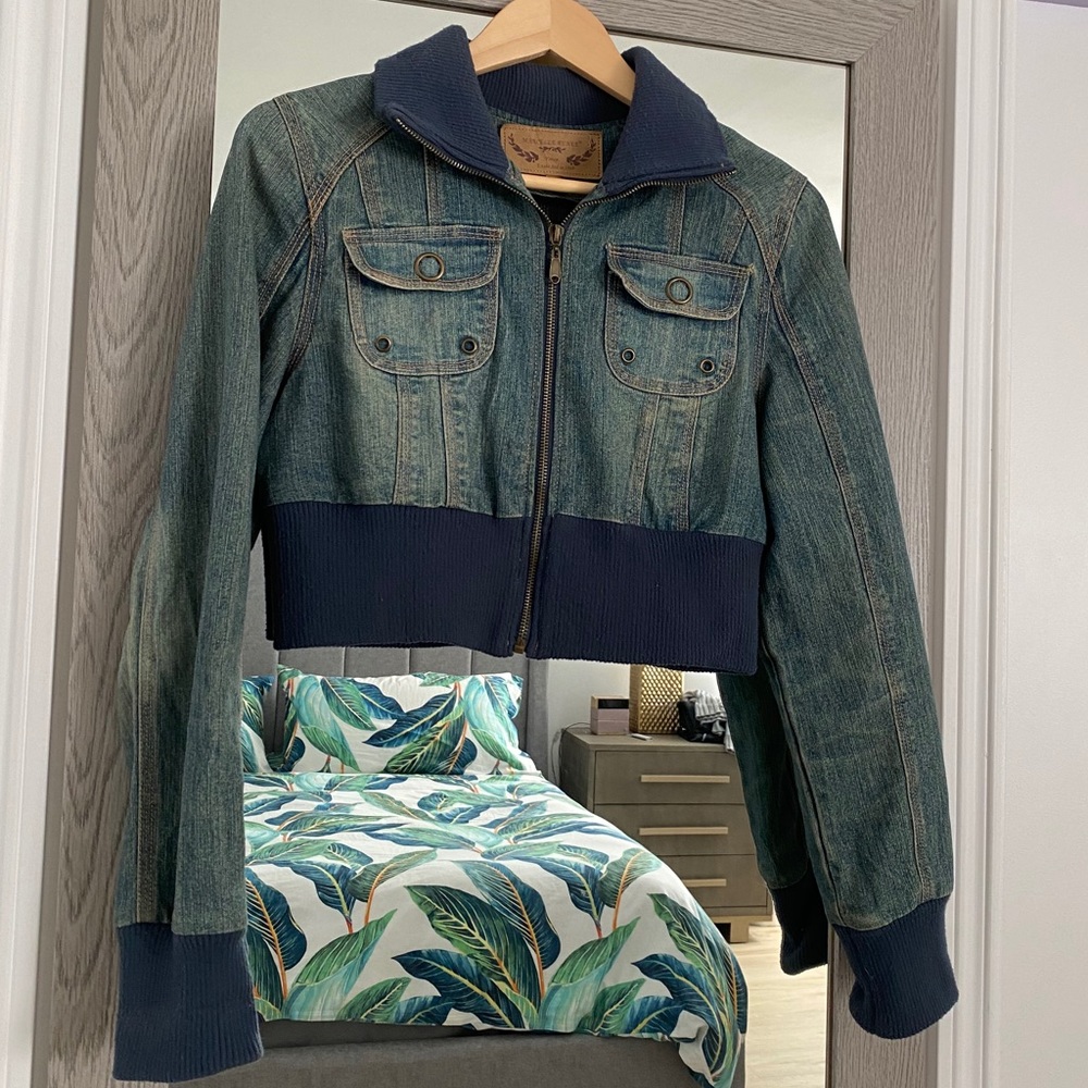 Crop denim jacket - Picture 2 of 6